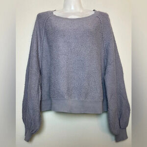 Free People Found My Friend Pull Over Sweater Light Purple Women XS Oversized